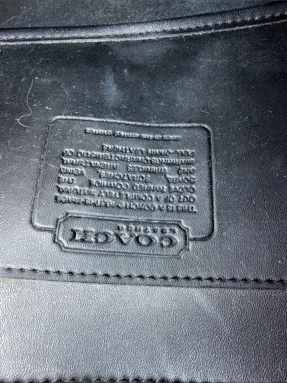 Coach Vintage Classic Black Leather Crossbody Bag - Picture 9 of 11